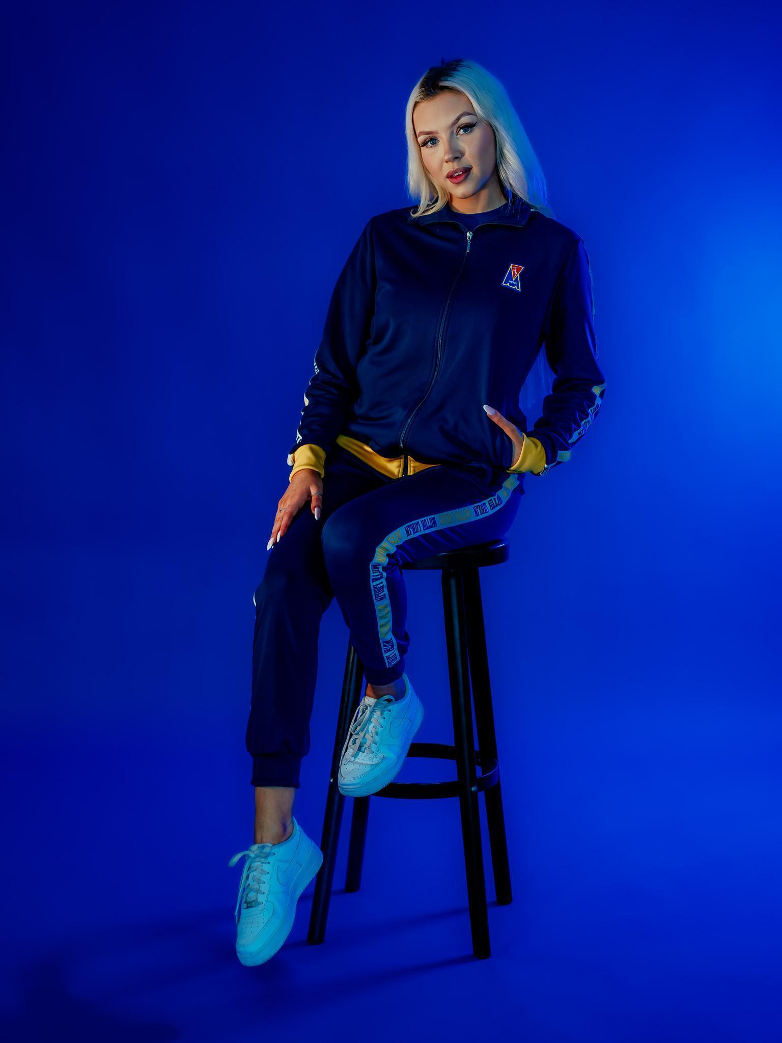 Bluza granatowa lampas